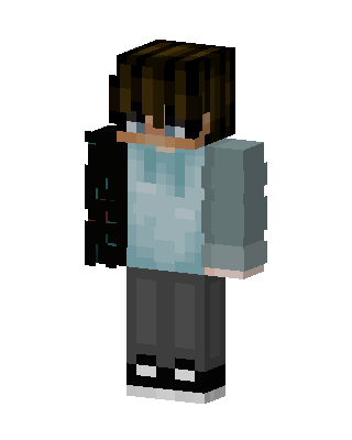 Casual Hoodie Boy skin, 3D preview