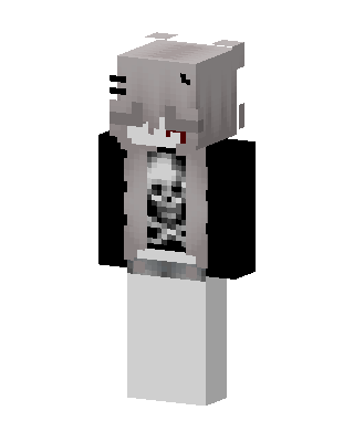Gray Anime Girl skin, 3D preview