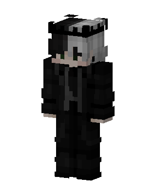 Monochrome Gentleman skin, 3D preview