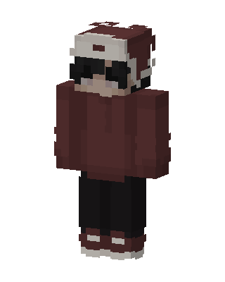 Maroon Hoodie Boy Minecraft skin