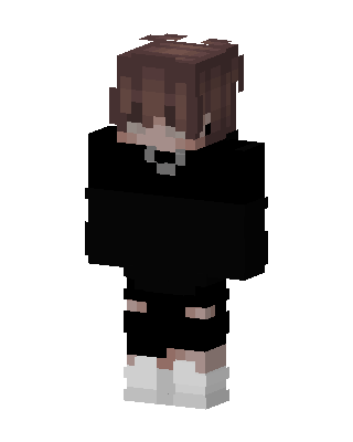 Shadow Hoodie Boy skin, 3D preview