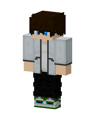 White Player Boy skin, 3D preview