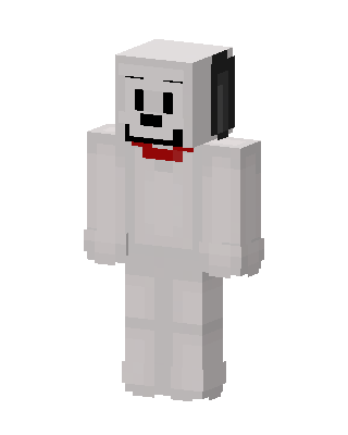 White Suit Boy skin, 3D preview