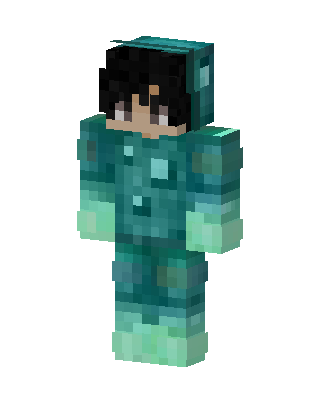 Teal Hero Boy Minecraft skin