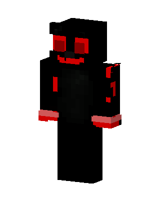 Black Glowing Villain Boy Minecraft goth skin