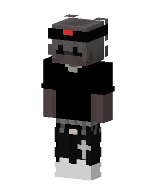 Black Gamer Boy skin, 3D preview