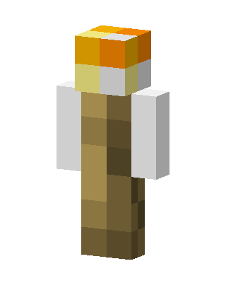 Candy Corn Head skin, 3D preview