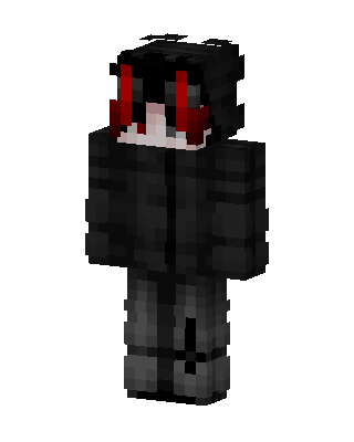 Black Villain Boy skin, 3D preview