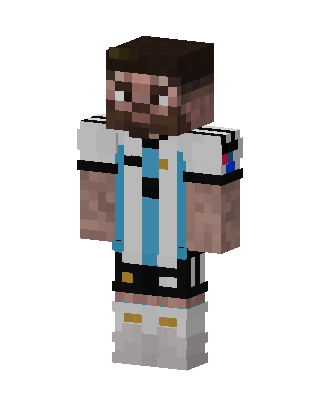 Albiceleste Striker skin, 3D preview