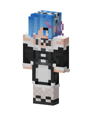 Black Anime Girl Minecraft anime skin