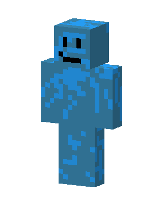 Blue Blob skin, 3D preview