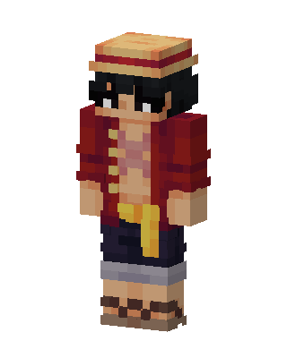 Monkey D. Luffy skin, 3D preview