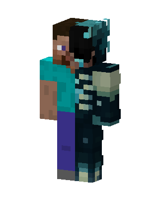 Steve Warden Split Minecraft skin