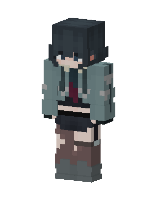 Teal Jacket Girl Minecraft anime skin