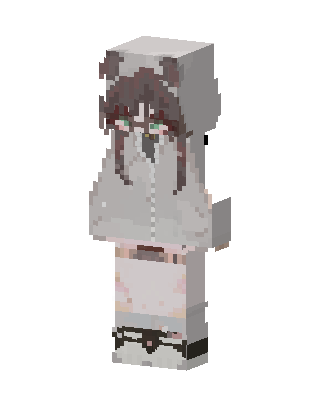 Bear Hoodie Girl Minecraft skin