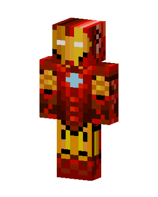 Iron Man skin, 3D preview