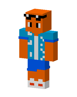 Orange Player Boy Minecraft skin