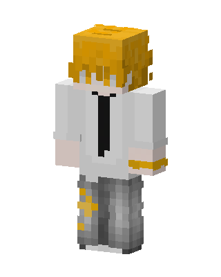 Golden Suit Boy skin, 3D preview