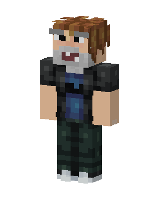 Bearded Gamer skin, 3D preview