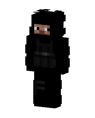 Black Ninja Boy Minecraft skin