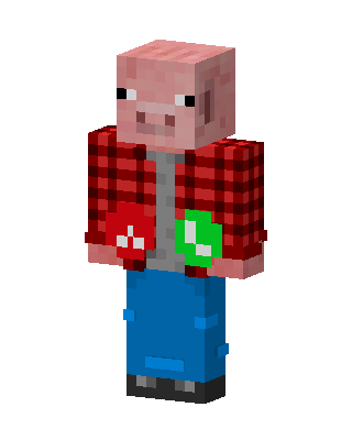 Flannel Pig skin, 3D preview