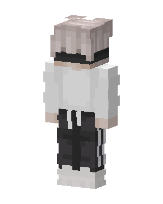 Blindfold Hoodie Boy skin, 3D preview