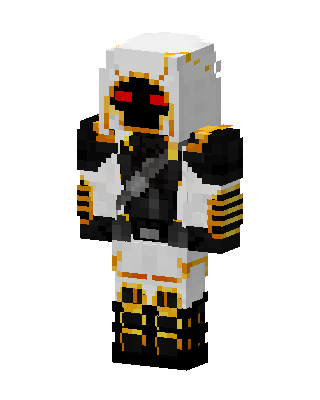 White Masked Astronaut skin, 3D preview