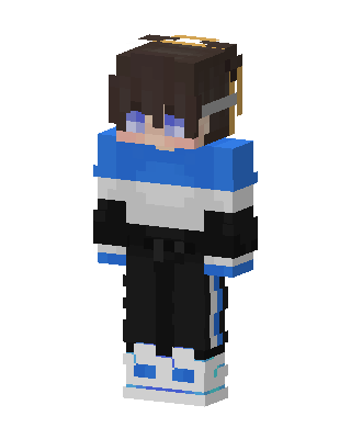 Blue Player Boy skin, 3D preview
