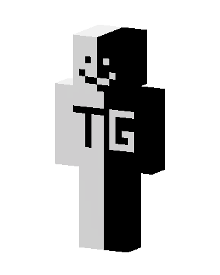 Black Gamer skin, 3D preview