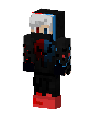 Crimson Frost Hoodie skin, 3D preview