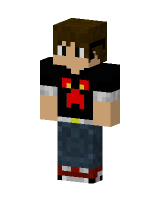 Creeper Shirt Boy skin, 3D preview
