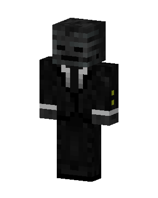 Wither Skeleton Suit skin, 3D preview