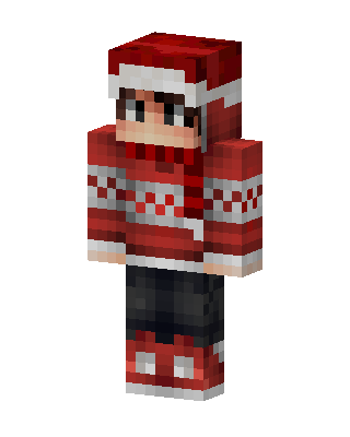 Red Holiday Boy Minecraft skin