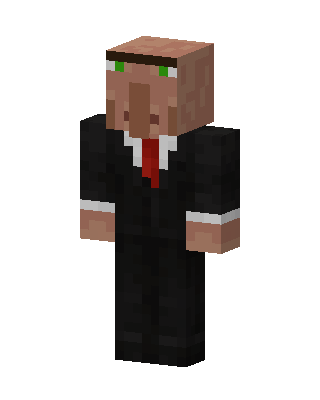 Villager In Suit skin, 3D preview
