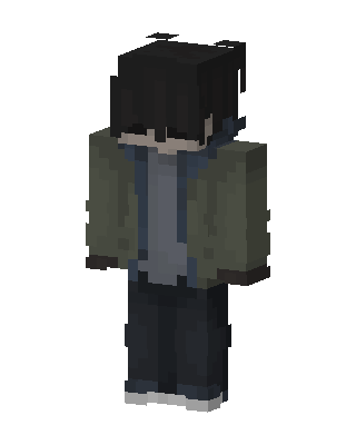 Gray Player Boy Minecraft skin