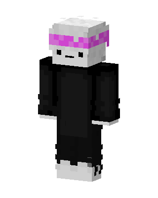 Pink Visor Ghost Minecraft anime skin