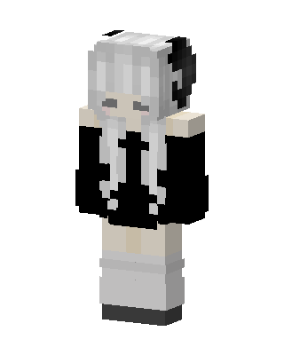 Monochrome Bunny Minecraft skin