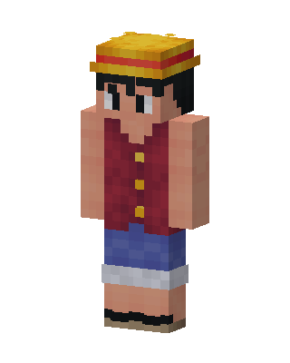Monkey D. Luffy skin, 3D preview