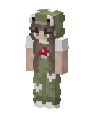Green Soldier Girl Minecraft skin