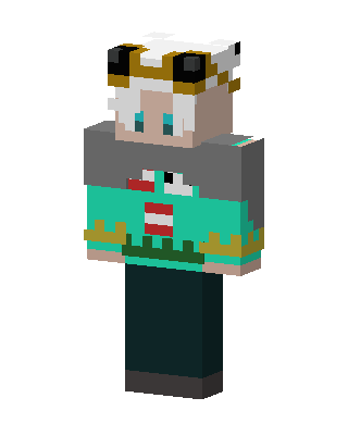 Frog Sweater Kid skin, 3D preview