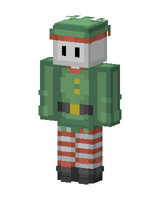 Christmas Elf skin, 3D preview