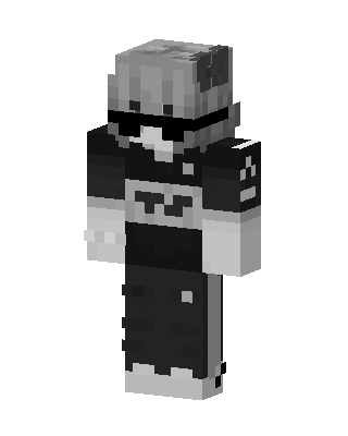 Grayscale Shades Boy Minecraft skin