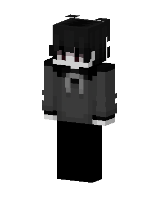 Shadow Hoodie Boy skin, 3D preview