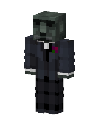 Tuxedo Zombie Minecraft skin