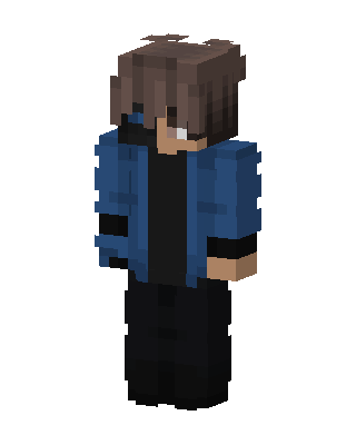 Blue Jacket Boy skin, 3D preview