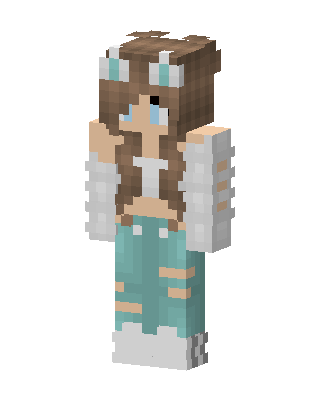 Teal Player Girl Minecraft skin