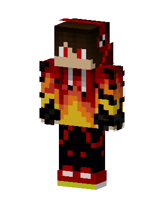 Flame Hoodie Boy Minecraft skin