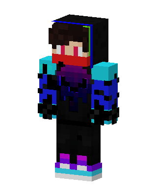 Neon Hoodie Ninja skin, 3D preview