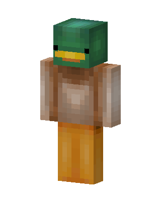Mallard Duck skin, 3D preview