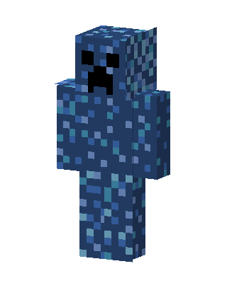 Blue Mob skin, 3D preview